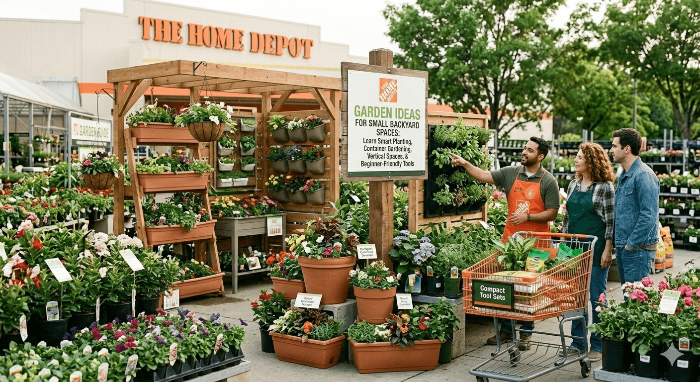 Home Depot Garden Ideas for Small Backyard Spaces